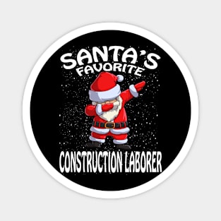 Santas Favorite Construction Laborer Christmas Magnet